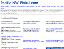 Tablet Screenshot of pnwpinball.com